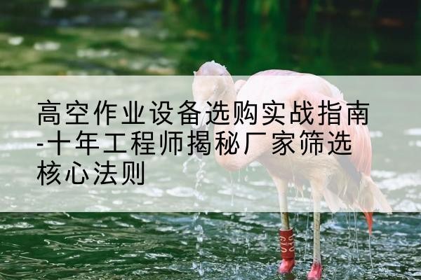 阳山剪叉式升降机厂家-高空作业设备选购实战指南-十年工程师揭秘厂家筛选核心法则